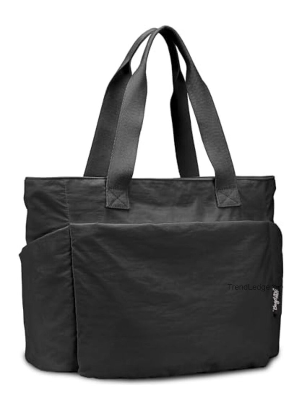 Quilted Puffy Tote Bag Lightweight Cotton Nylon Travel Gym Work Tote
